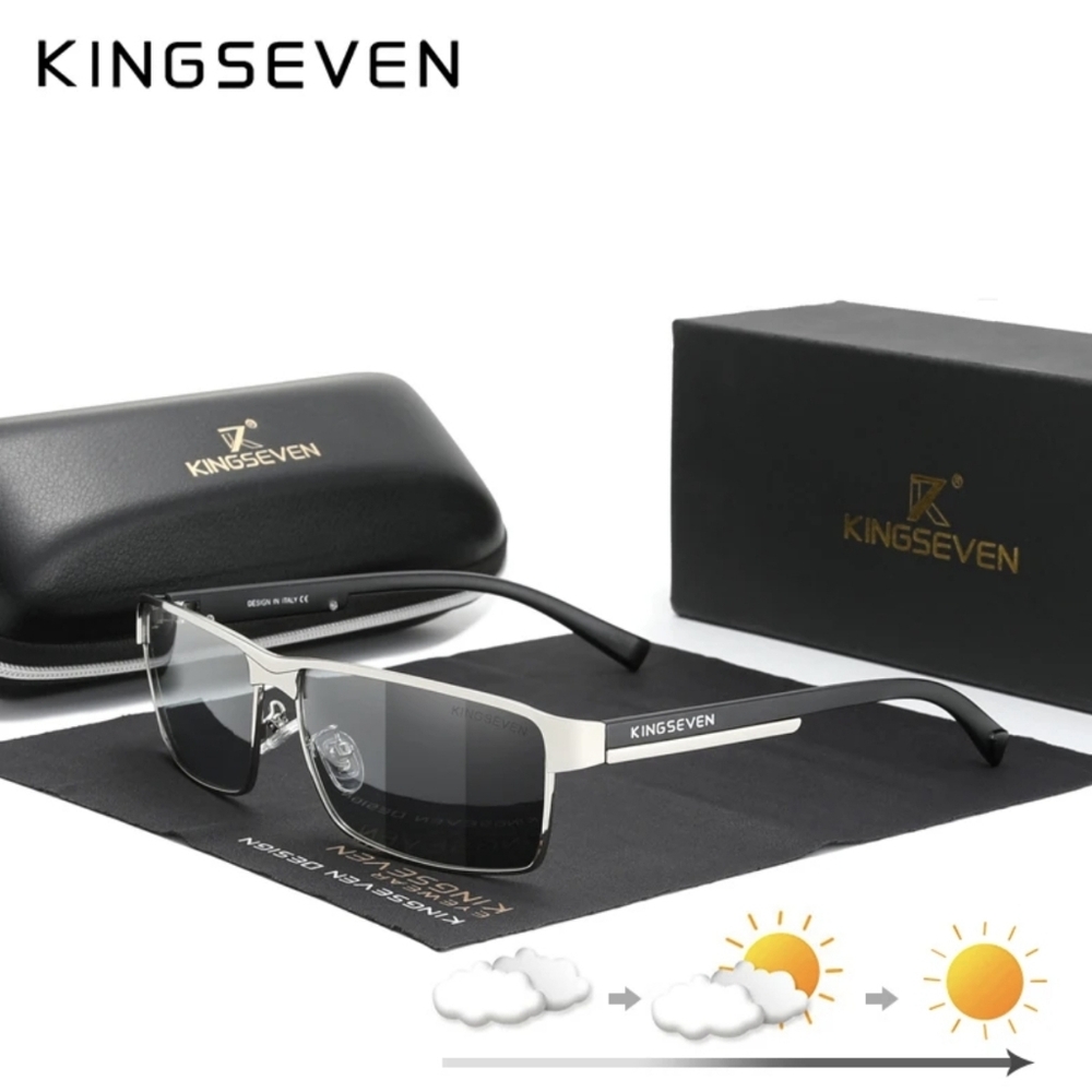 KINGSEVEN Photochromic Polarized Anti-Glare Sunglasses